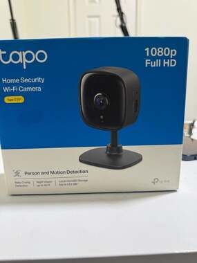 TP-Link Tapo C111 Home Security Wi-Fi Camera - 2K Ultra HD - Black (A365)